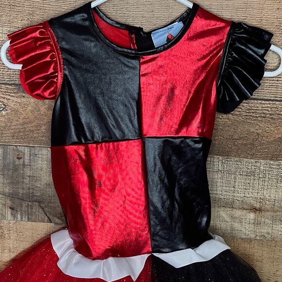 Rubie's Harley Quinn Dress Tutu Skirt Costume Size 8 10 Medium - Picture 2 of 13